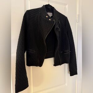 Tinley Road Black Quilted Bomber Jacket